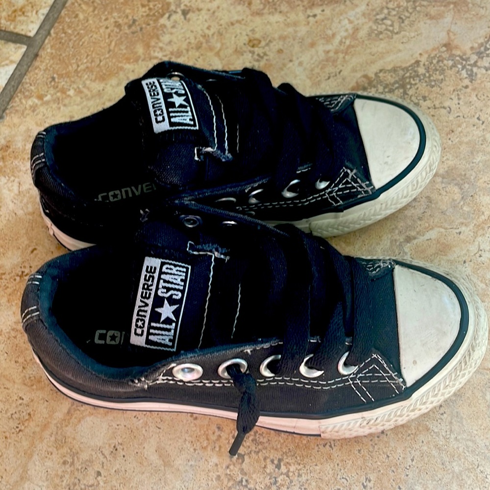 Black Converse All Star Kids Shoes